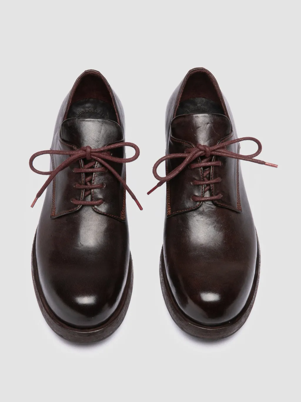 Women Officine Creative BULLA DD 301 - Brown Leather Derby Shoes