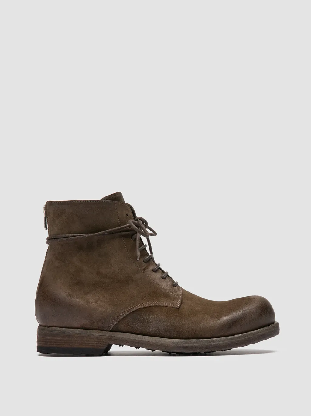 Officine Creative BULLA DD 102 - Green Suede Lace-up Boots