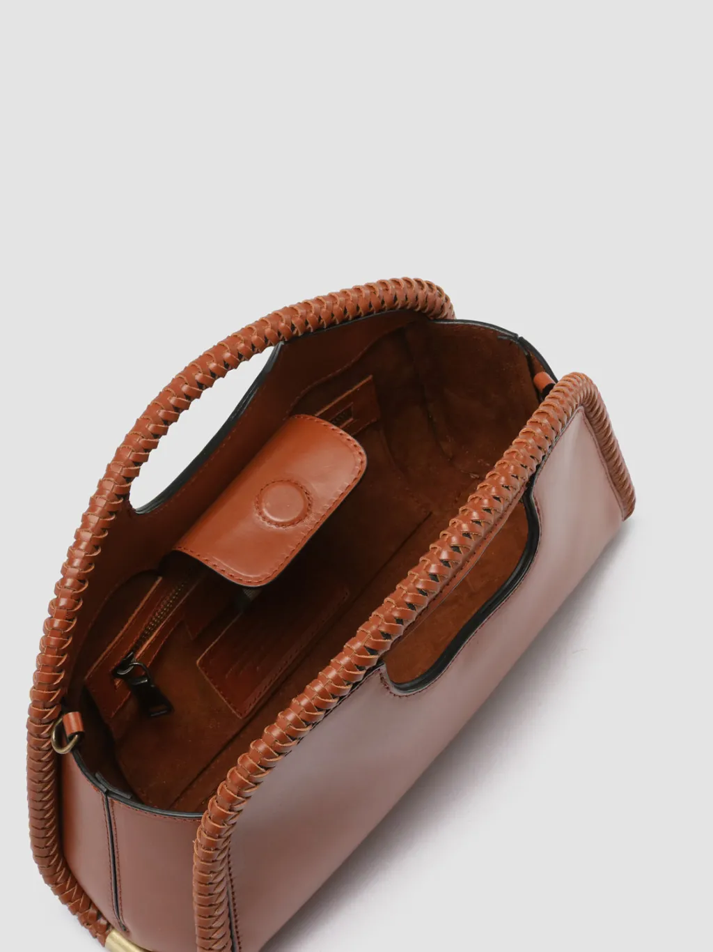 Women Officine Creative CABALA 103 - Brown Leather Clutch Bag