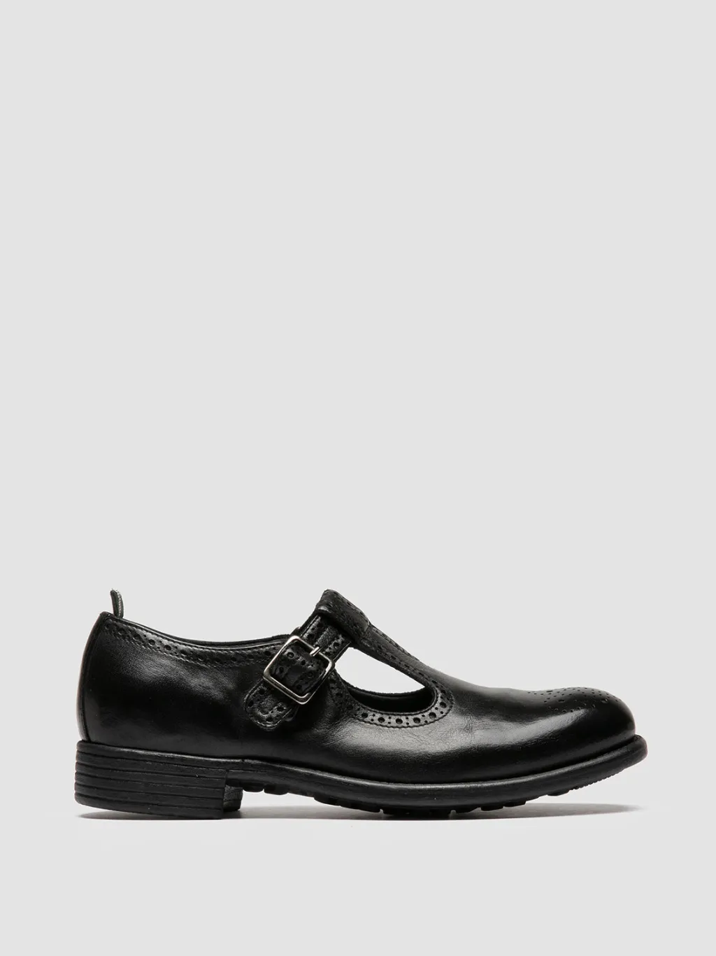 Women Officine Creative CALIXTE 071 - Black Leather T-Bar Shoes