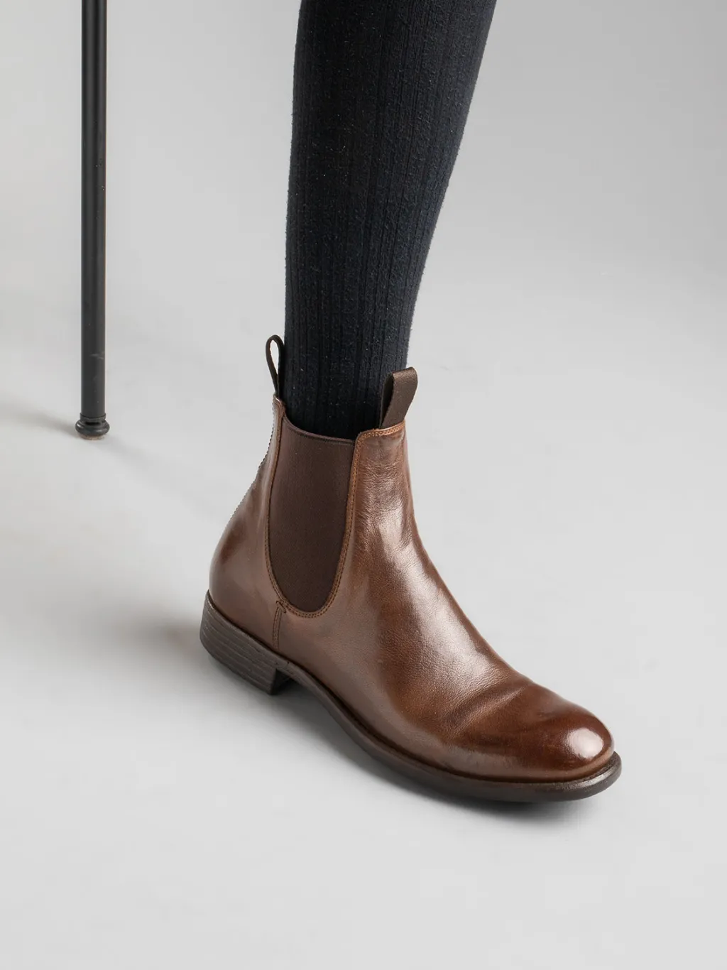 Women Officine Creative CALIXTE 004 - Brown Leather Chelsea Boots