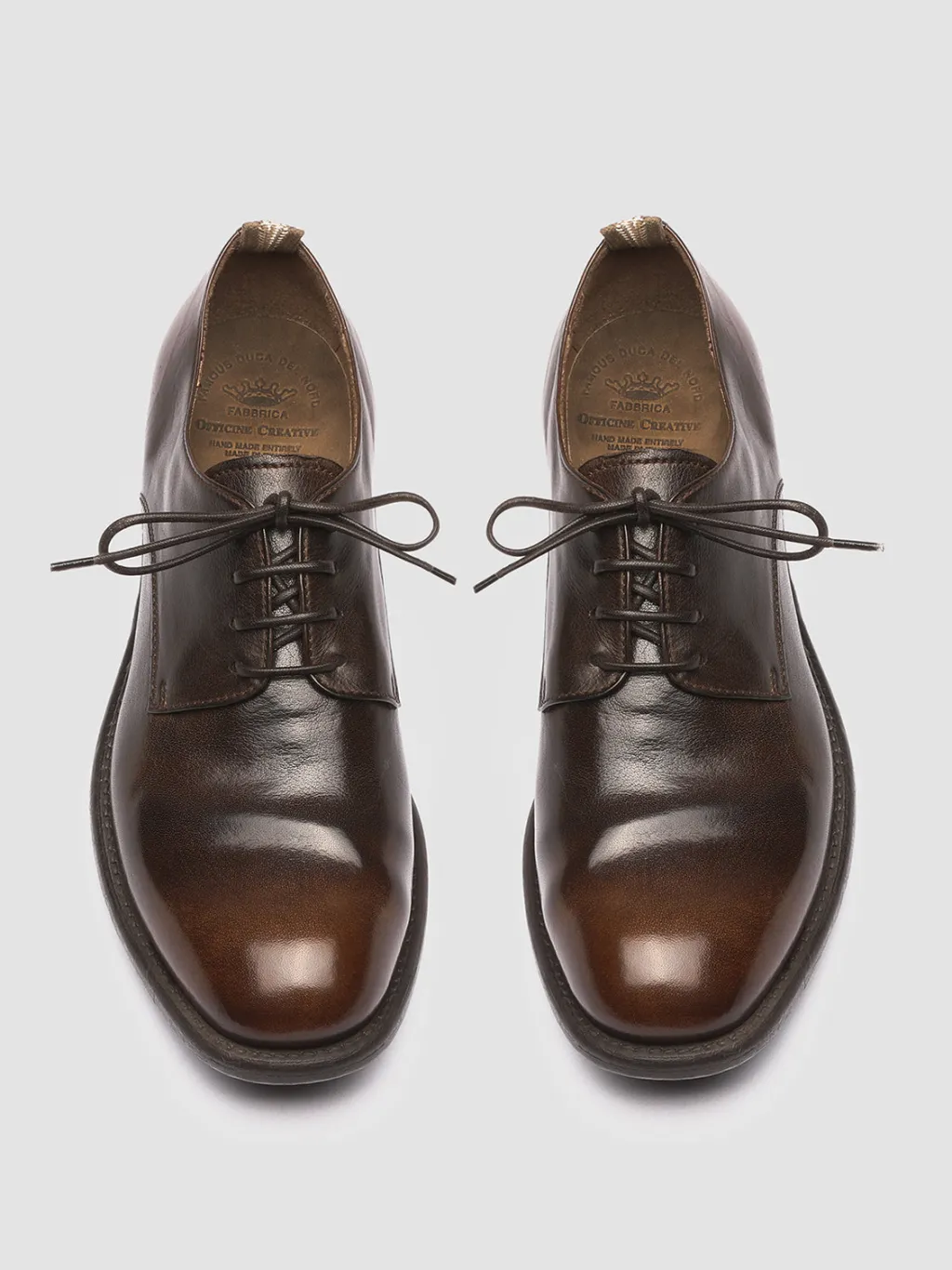 Women Officine Creative CALIXTE 001 - Brown Leather Derby Shoes