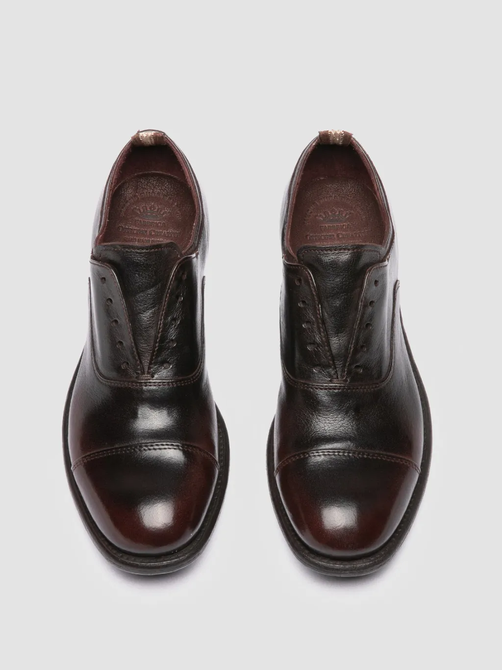 Women Officine Creative CALIXTE 003 - Brown Leather Oxford Shoes