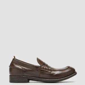 Women Officine Creative CALIXTE 042 - Brown Leather Penny Loafers