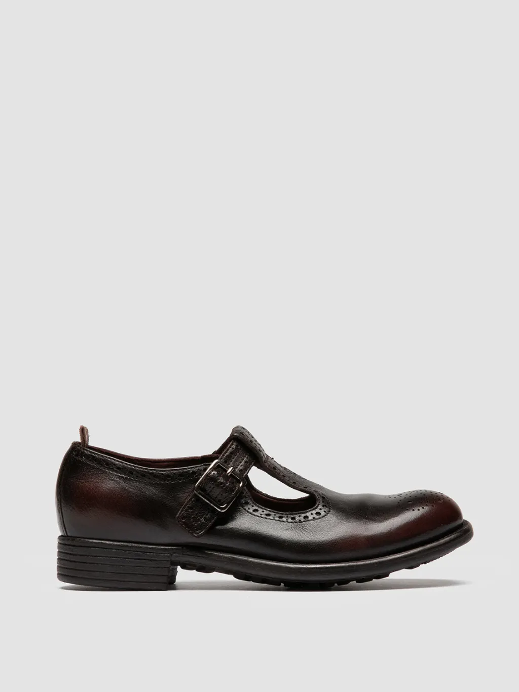 Women Officine Creative CALIXTE 071 - Brown Leather T-Bar Shoes