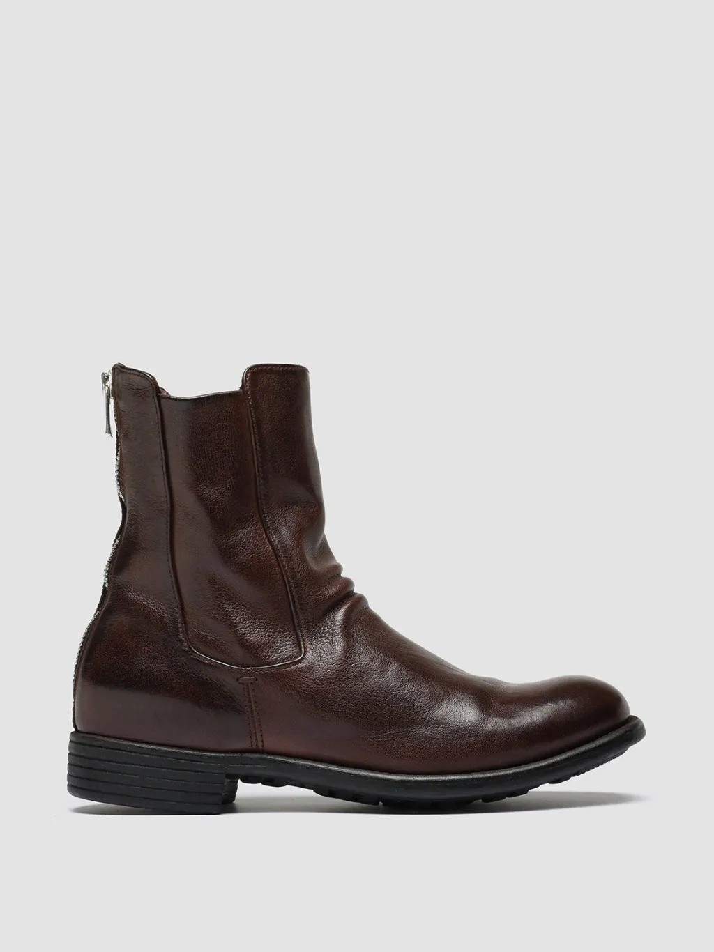 Women Officine Creative CALIXTE 049 - Brown Leather Zip Boots