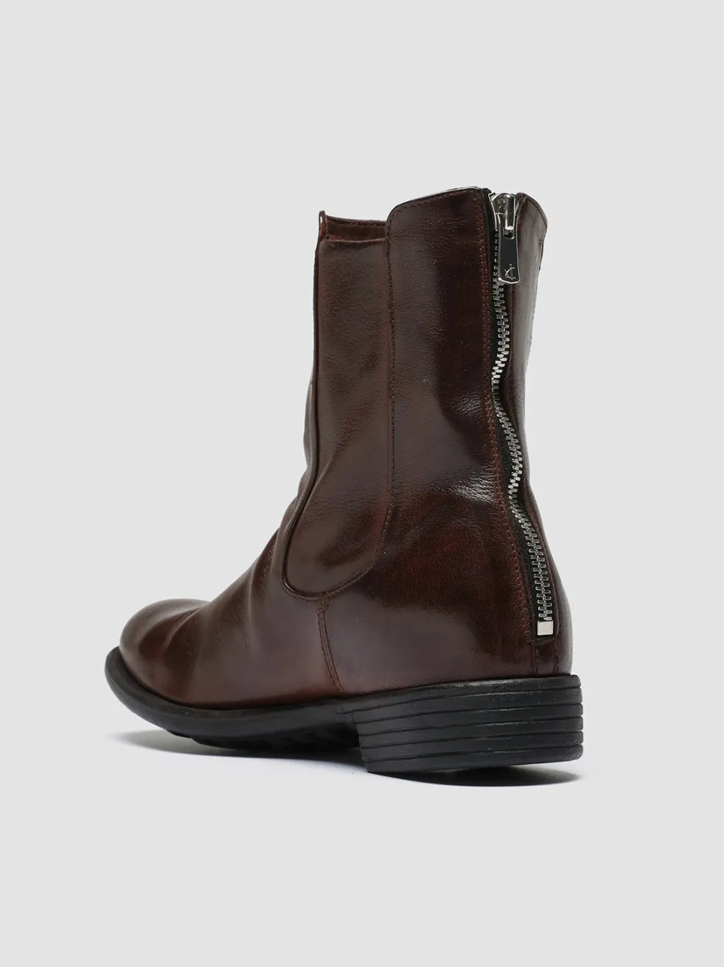 Women Officine Creative CALIXTE 049 - Brown Leather Zip Boots