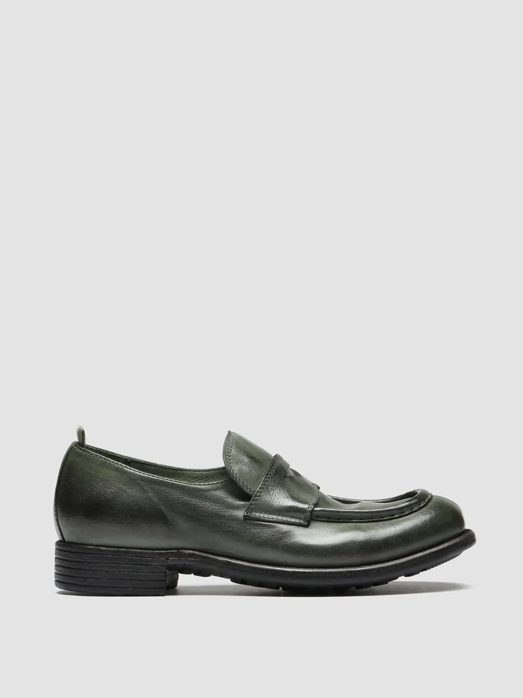 Women Officine Creative CALIXTE 020 - Green Leather Loafers