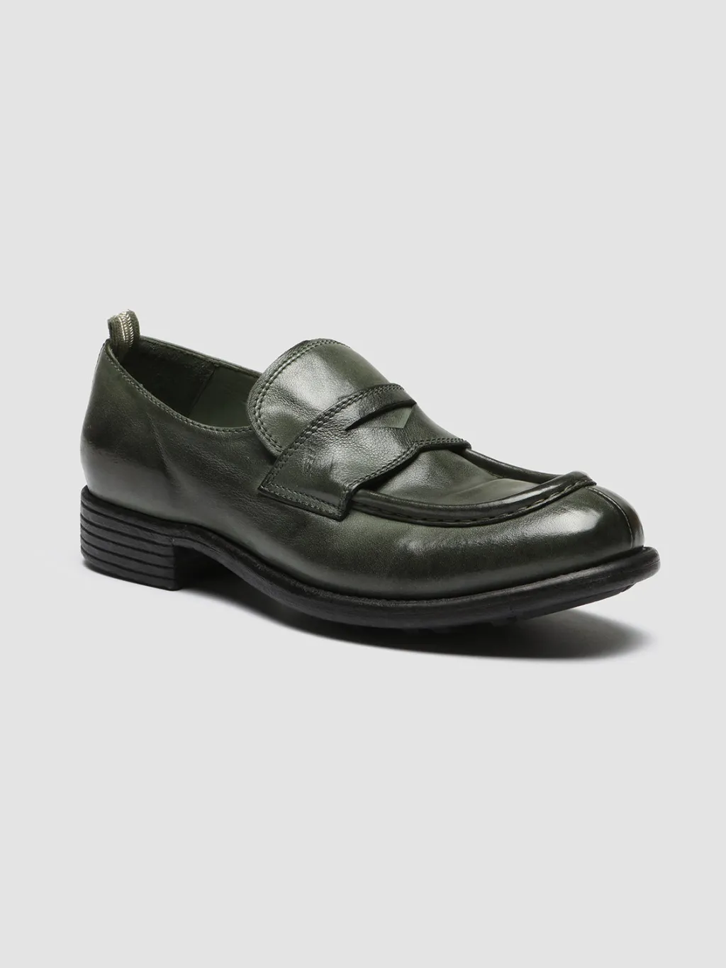Women Officine Creative CALIXTE 020 - Green Leather Loafers