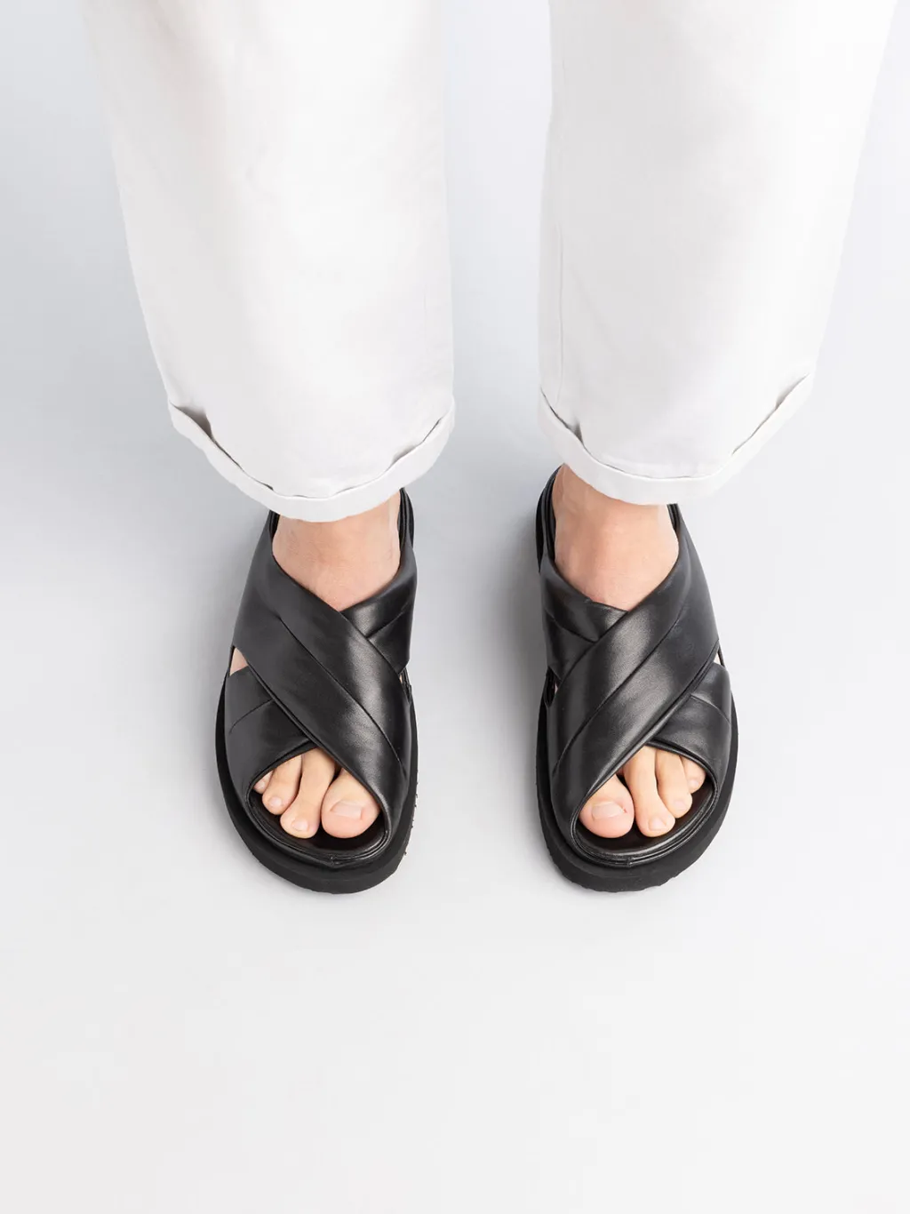 Officine Creative CHORA 004 - Leather Slide Sandals