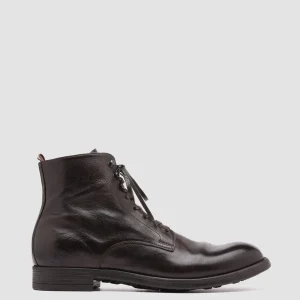 Officine Creative CHRONICLE 004 - Brown Leather Ankle Boots