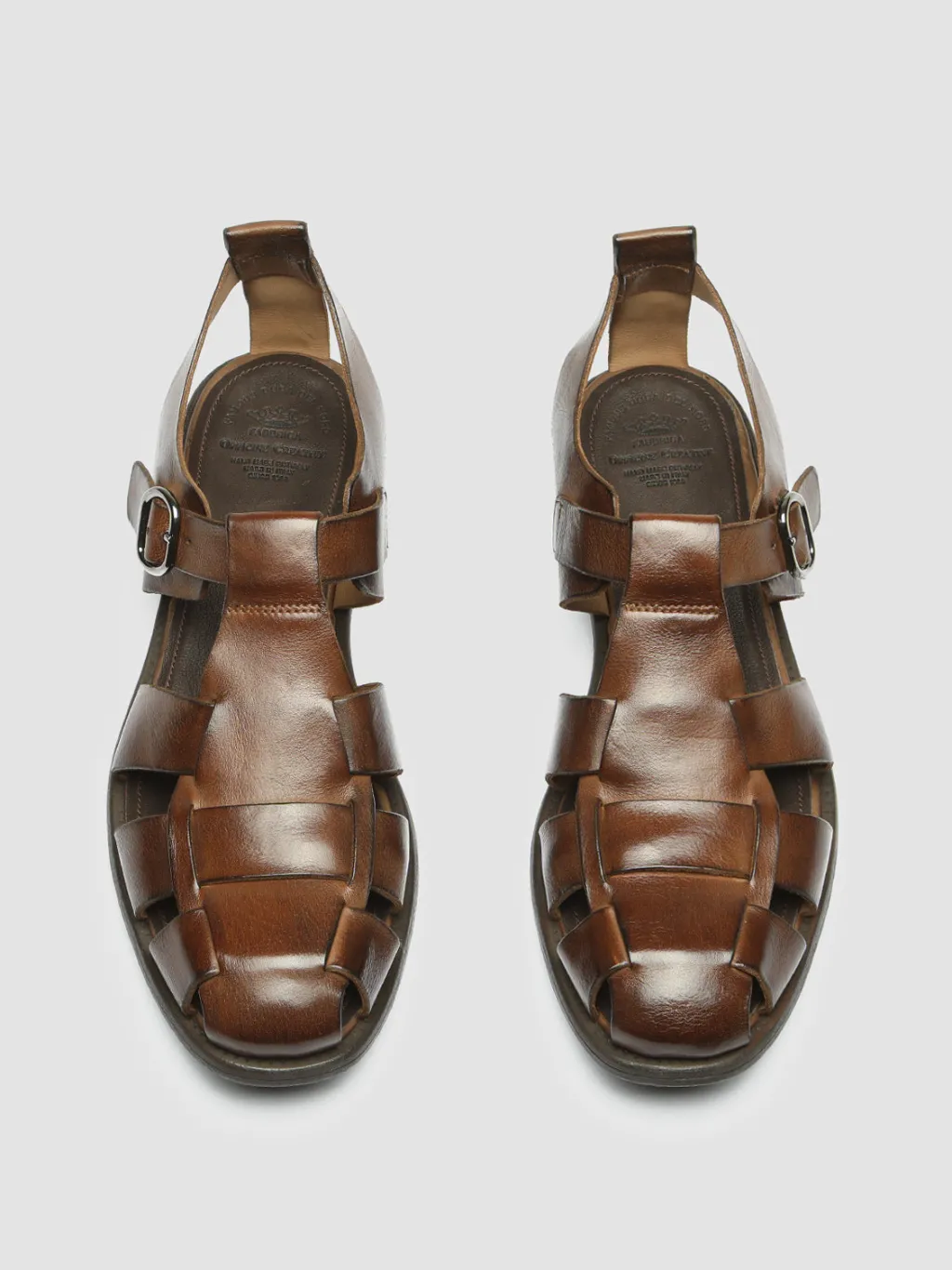 Officine Creative CHRONICLE 145 - Brown Leather Sandals