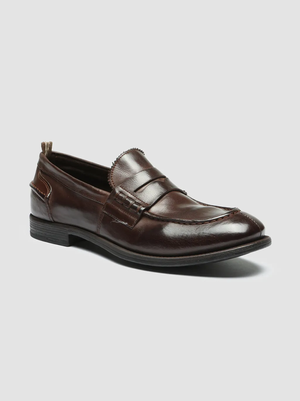 Officine Creative CHRONICLE 144 - Brown Leather Penny Loafers