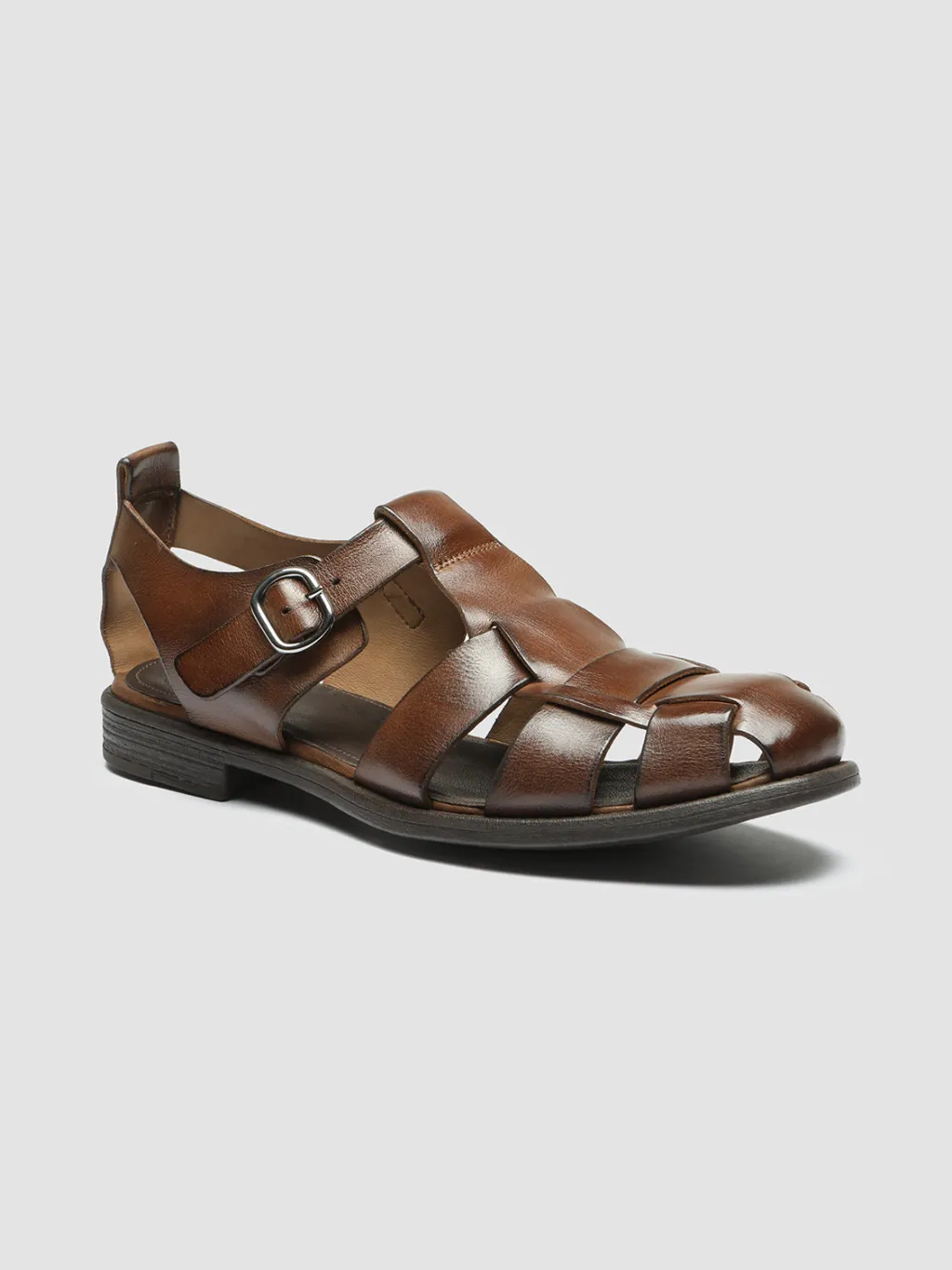 Officine Creative CHRONICLE 145 - Brown Leather Sandals
