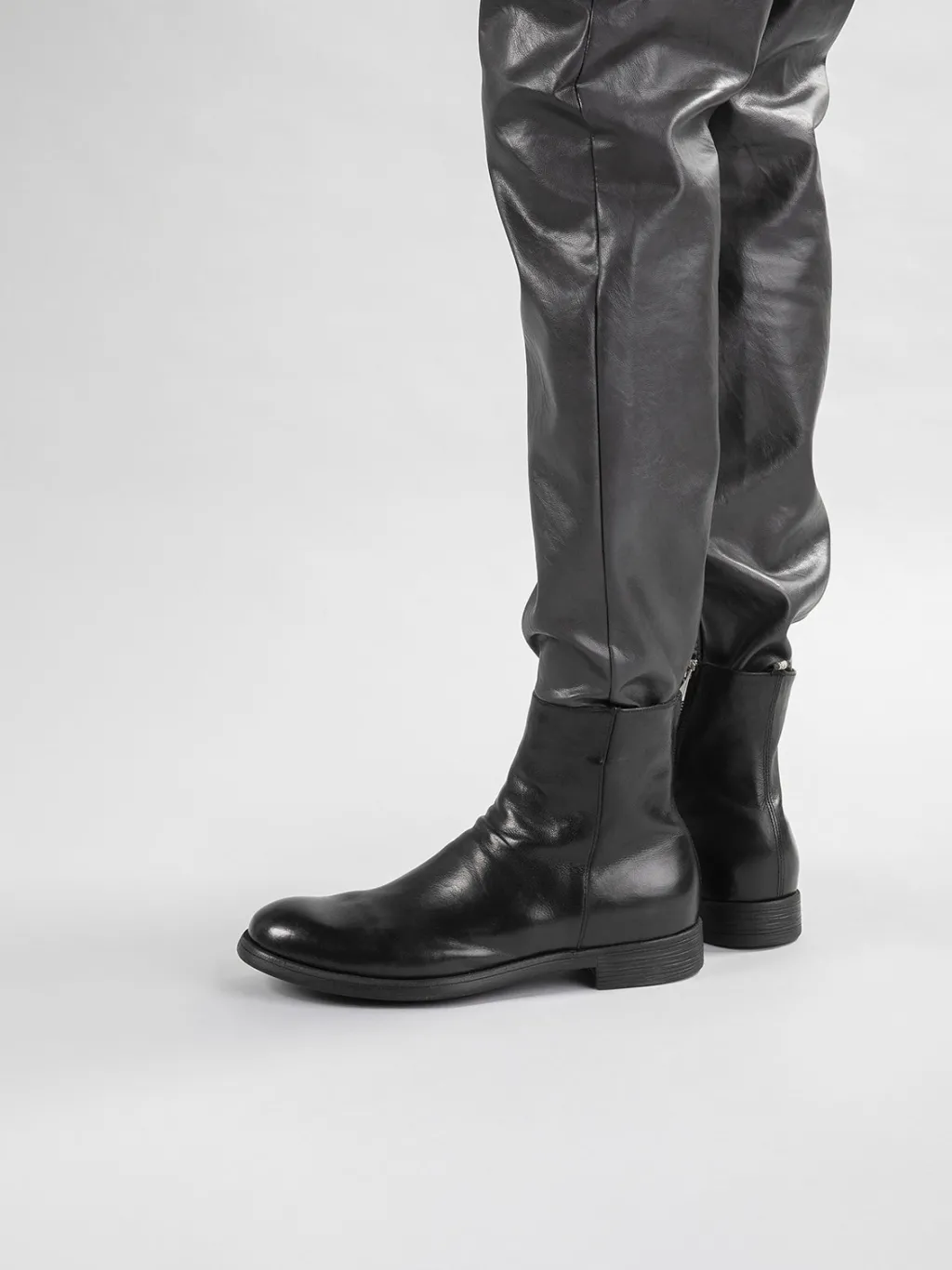 Officine Creative CHRONICLE 058 - Brown Leather Zip Boots