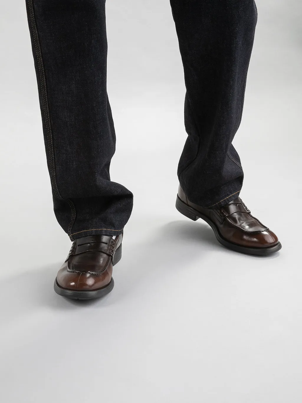 Officine Creative CHRONICLE 056 - Brown Leather Penny Loafers