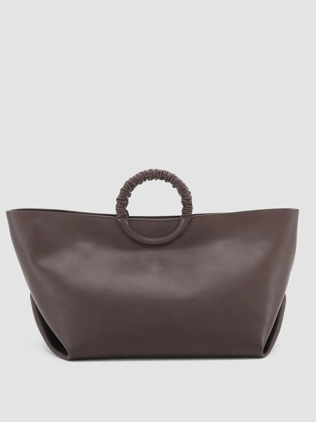 Women Officine Creative CIRCLE 15 - Brown Leather Handle Bag
