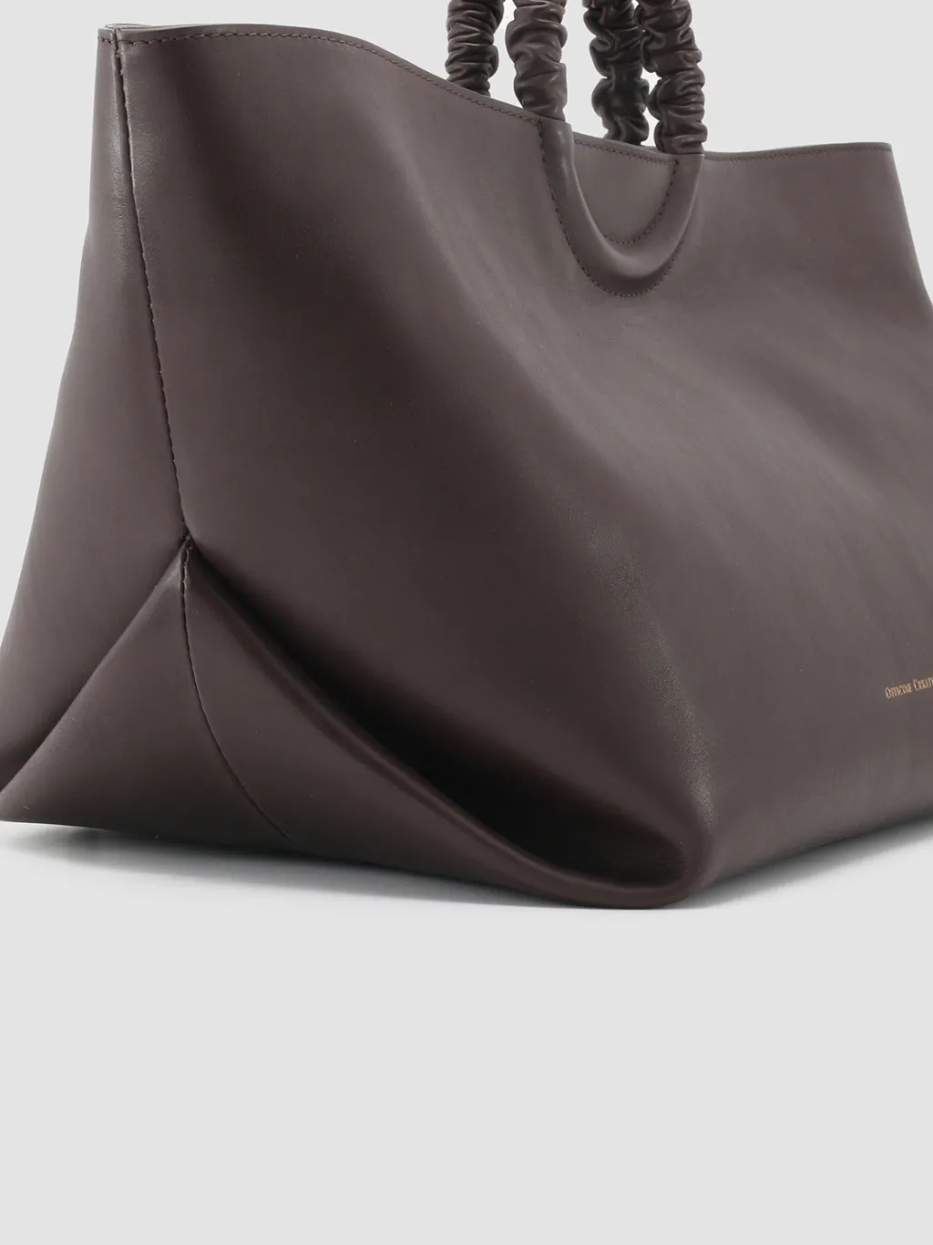 Women Officine Creative CIRCLE 15 - Brown Leather Handle Bag