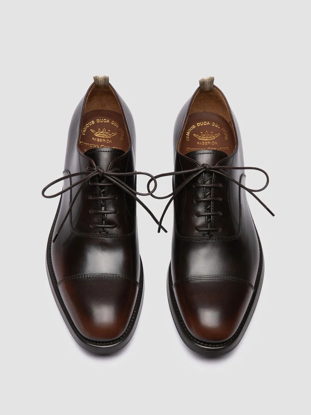 Officine Creative CONSULTANT 003 - Brown Leather Oxford Shoes