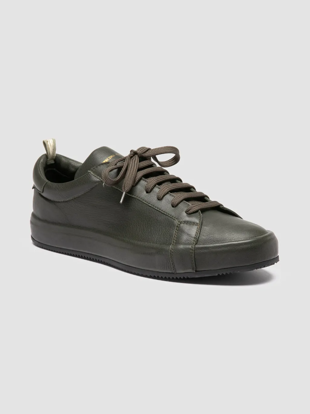 Officine Creative CORE 001 - Green Leather Sneakers