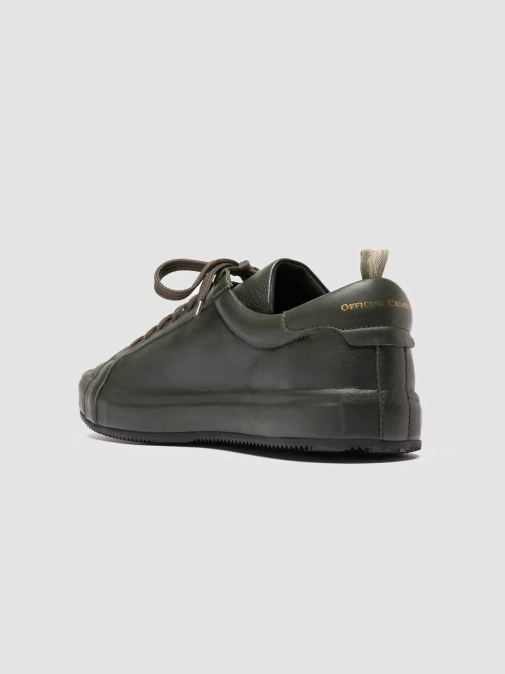 Officine Creative CORE 001 - Green Leather Sneakers