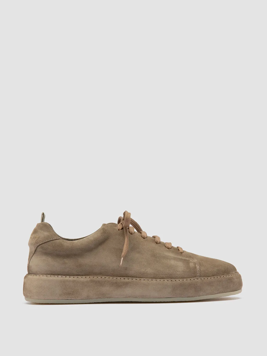 Officine Creative COVERED 001 - Green Suede Low Top Sneakers