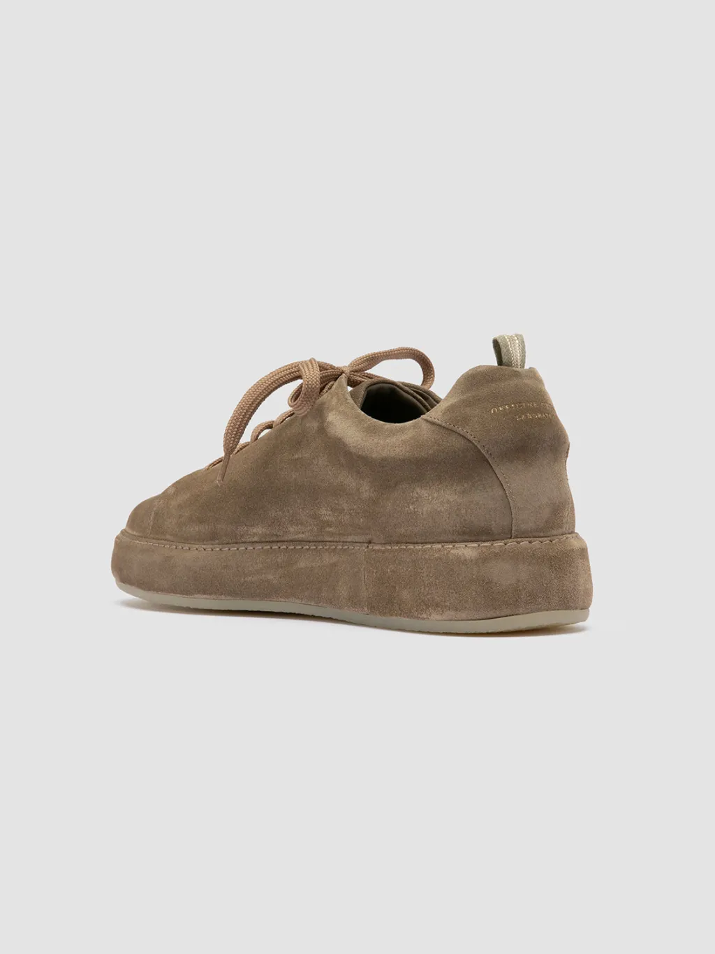 Officine Creative COVERED 001 - Green Suede Low Top Sneakers