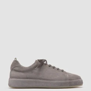 Officine Creative COVERED 001 - Grey Suede Low Top Sneakers