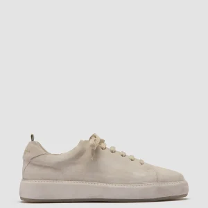 Officine Creative COVERED 001 - Grey Suede Low Top Sneakers