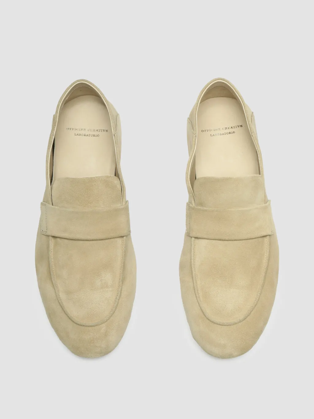 Women Officine Creative C-SIDE 101 - Ivory Suede Loafers