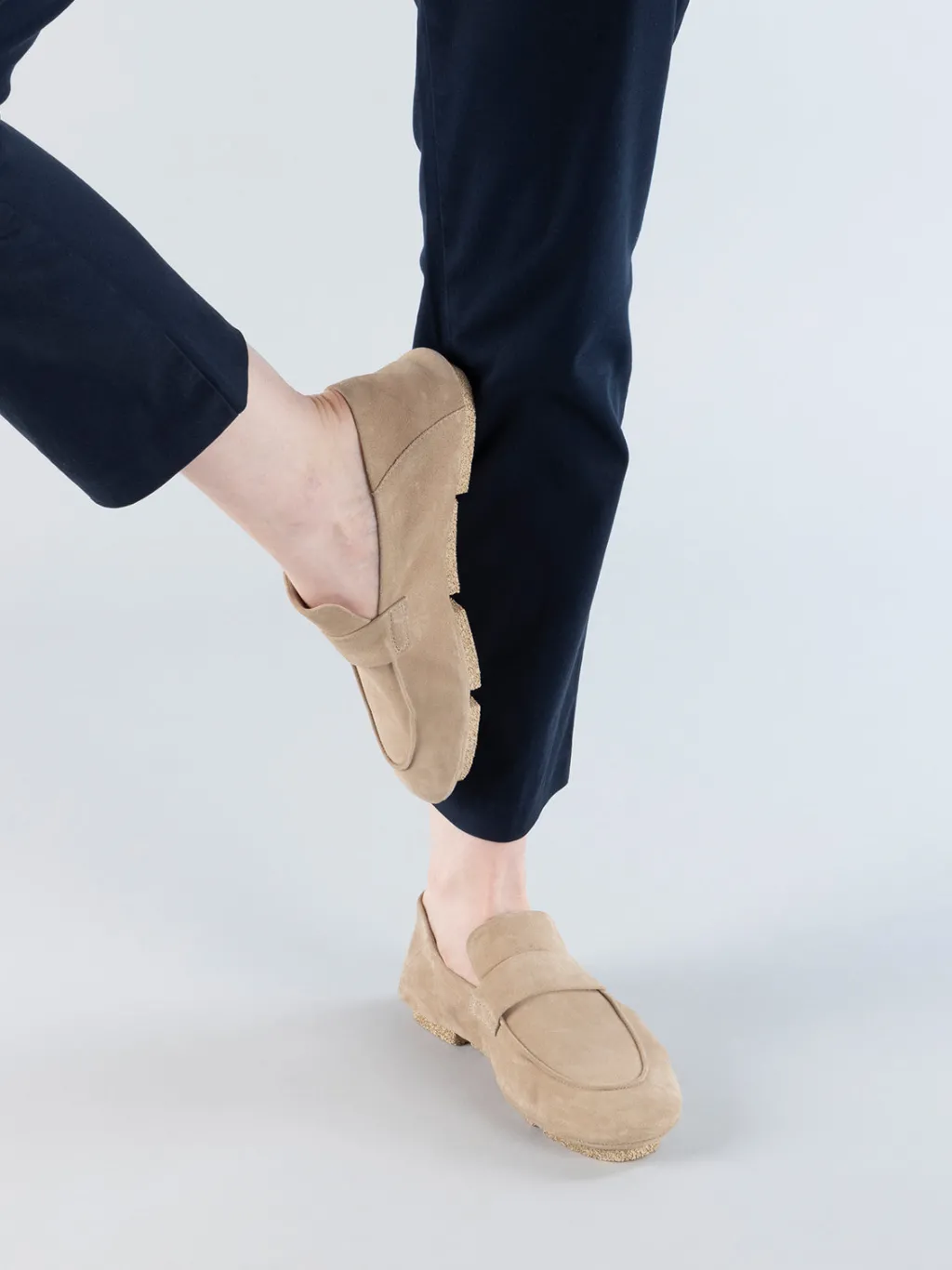 Women Officine Creative C-SIDE 101 - Ivory Suede Loafers