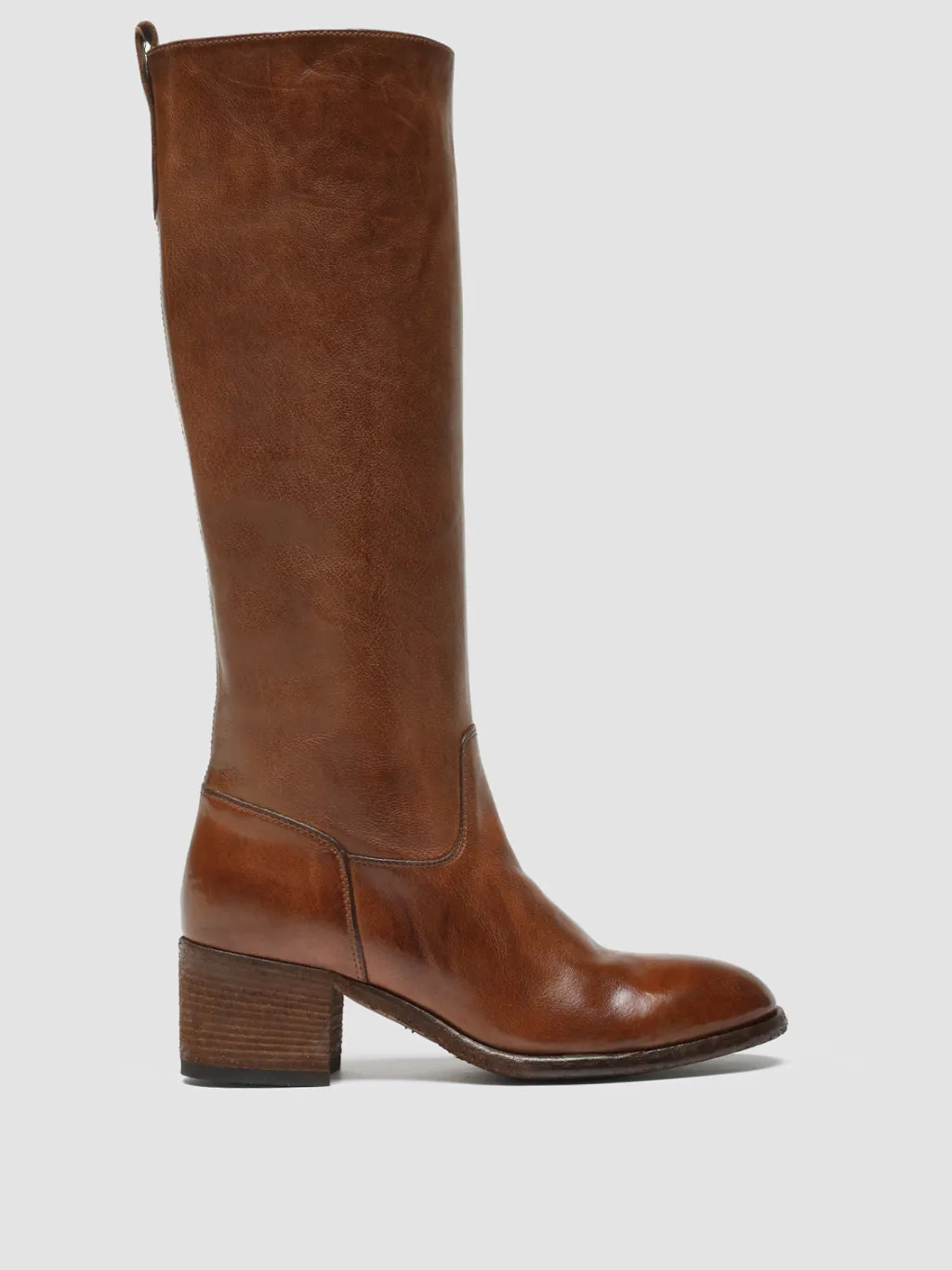 Women Officine Creative DENNER 116 - Brown Leather Zip Boots