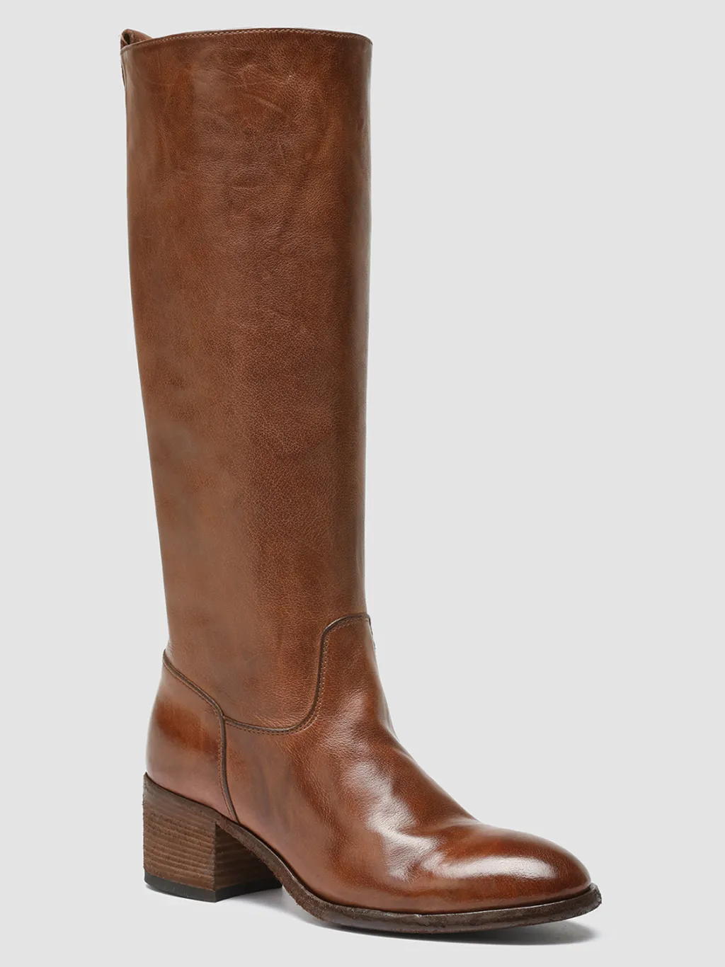 Women Officine Creative DENNER 116 - Brown Leather Zip Boots