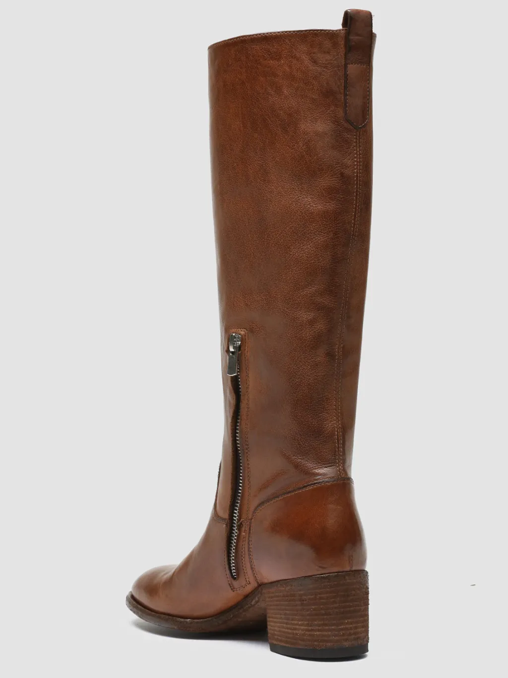Women Officine Creative DENNER 116 - Brown Leather Zip Boots