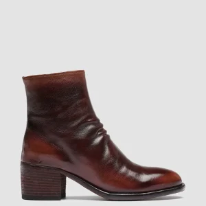 Women Officine Creative DENNER 101 - Burgundy Leather Ankle Boots