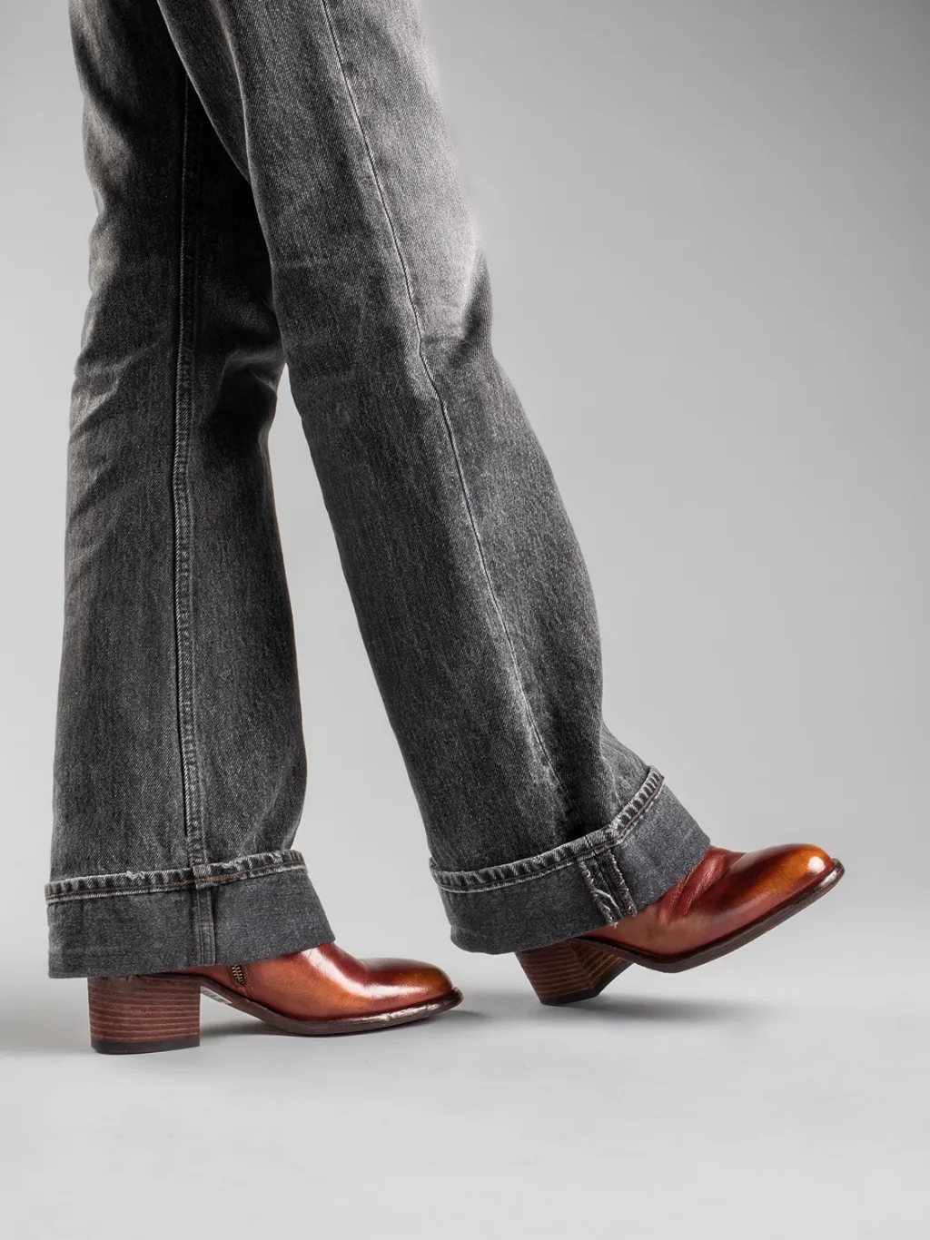 Women Officine Creative DENNER 101 - Burgundy Leather Ankle Boots
