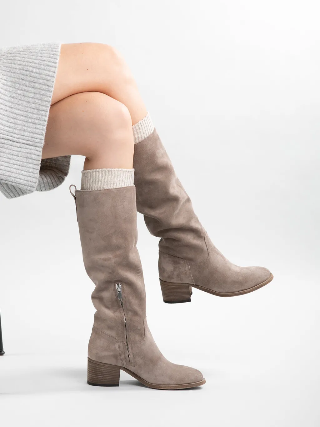 Women Officine Creative DENNER 116 - Suede Zip Boots