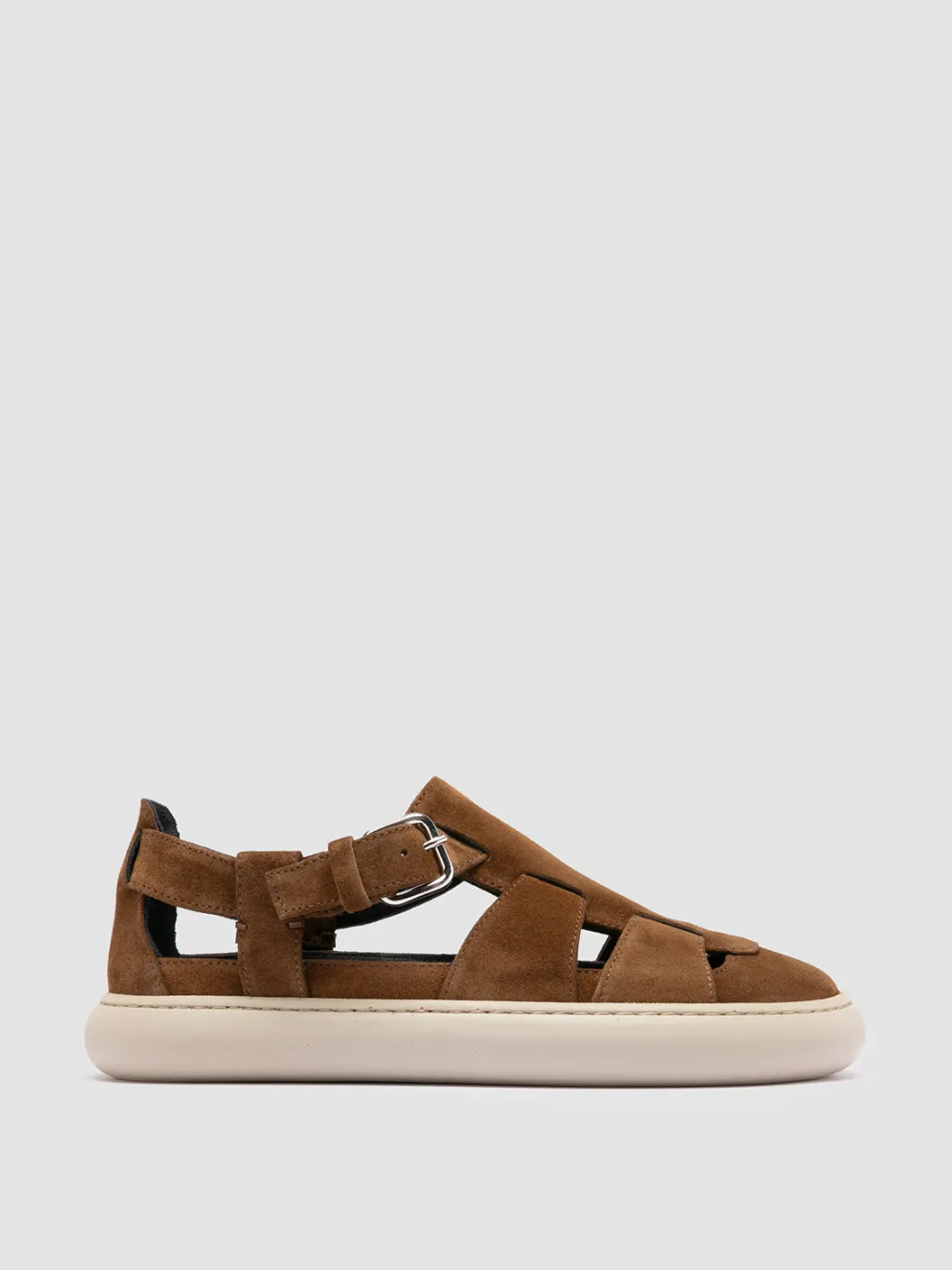Women Officine Creative DINGHY 103 - Brown Suede Fisherman Sandals