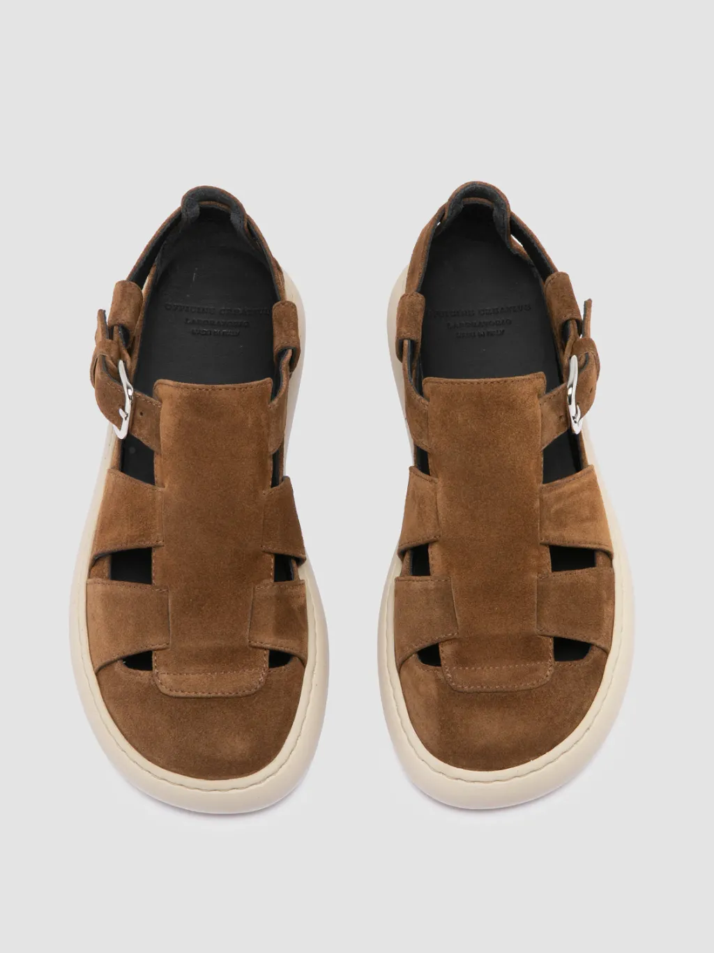 Women Officine Creative DINGHY 103 - Brown Suede Fisherman Sandals