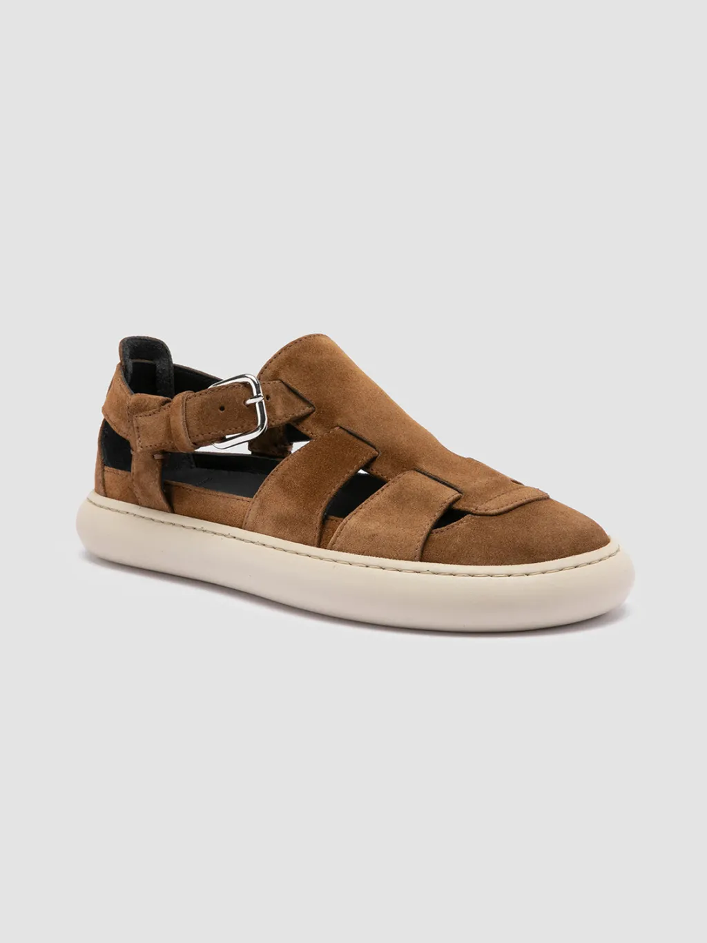 Women Officine Creative DINGHY 103 - Brown Suede Fisherman Sandals