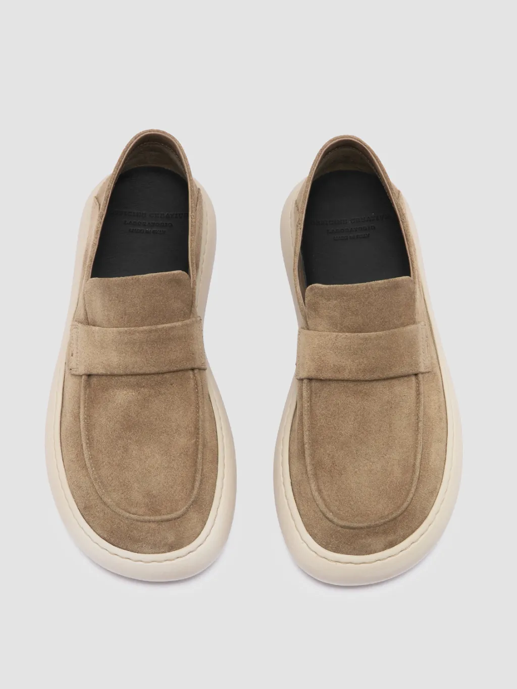 Women Officine Creative DINGHY 101 - Taupe Suede Low Top Sneakers
