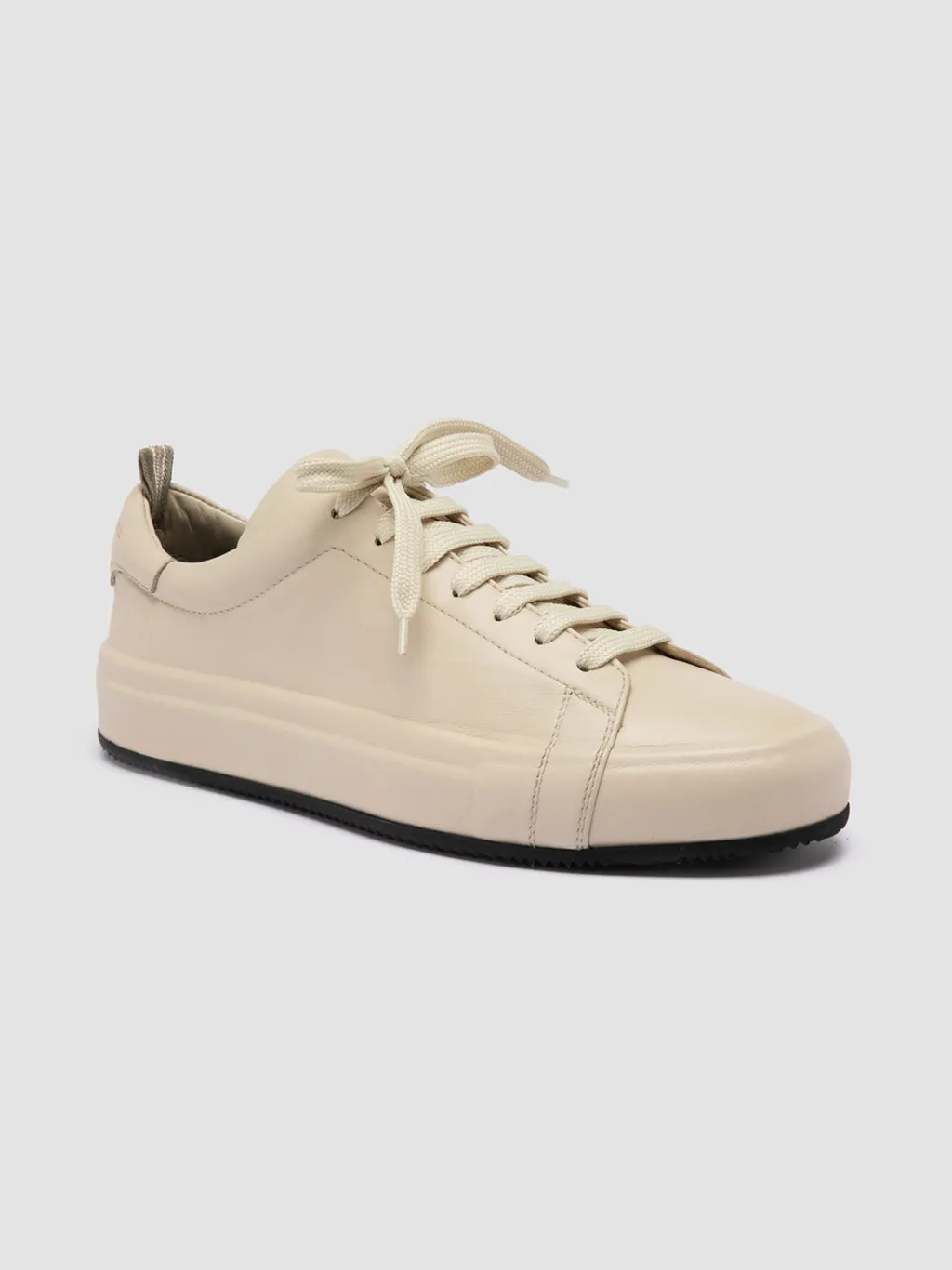Women Officine Creative EASY 101 - Ivory Leather Low Top Sneakers