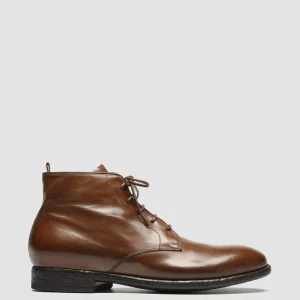 Officine Creative EMORY 023 - Brown Leather Ankle Boots