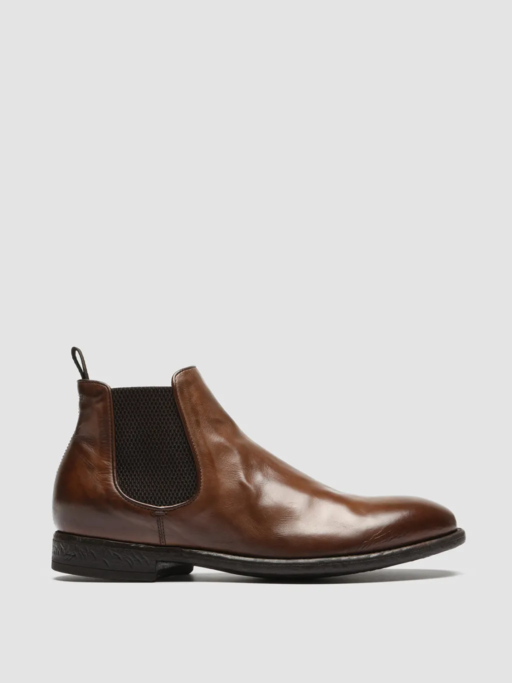 Officine Creative EMORY 012 - Brown Leather Chelsea Boots