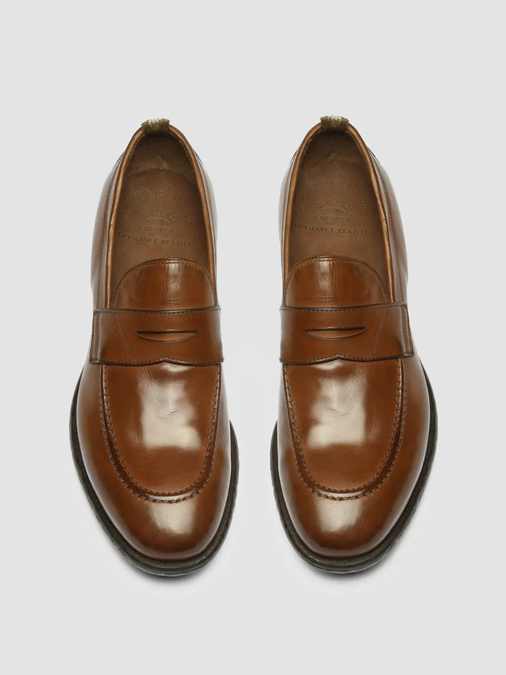 Officine Creative EMORY 024 - Brown Leather Loafers