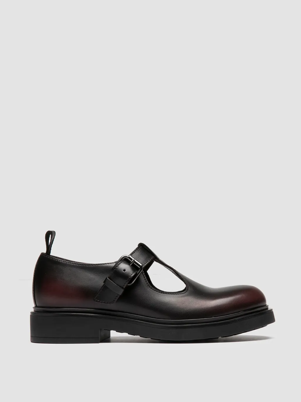 Women Officine Creative ENGINEER 103 - Black Leather T-Bar Shoes