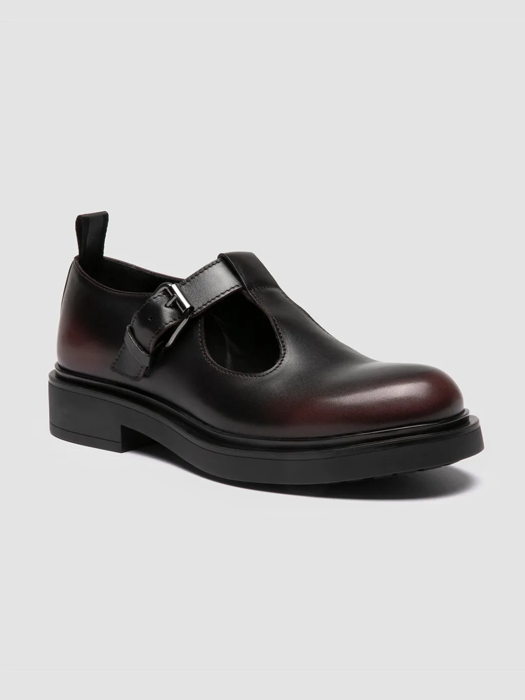 Women Officine Creative ENGINEER 103 - Black Leather T-Bar Shoes