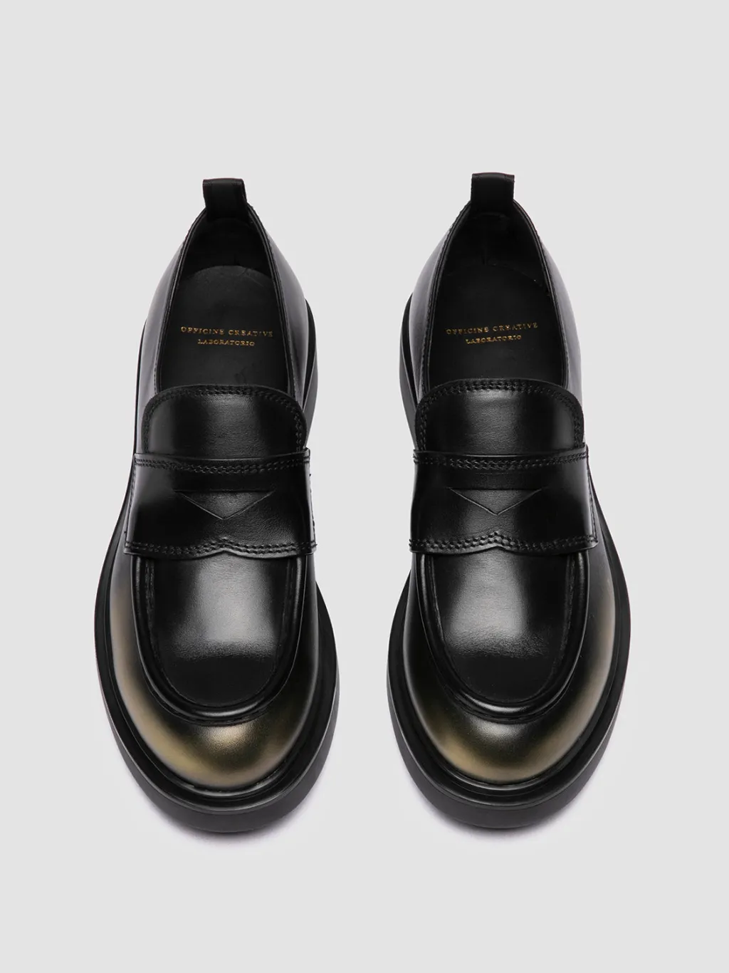Women Officine Creative ENGINEER 101 - Metallic Leather Penny Loafers