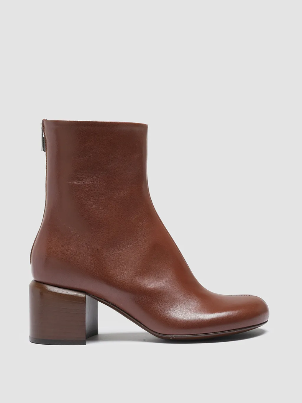 Women Officine Creative ETHEL 004 - Brown Nappa Leather Ankle Boots