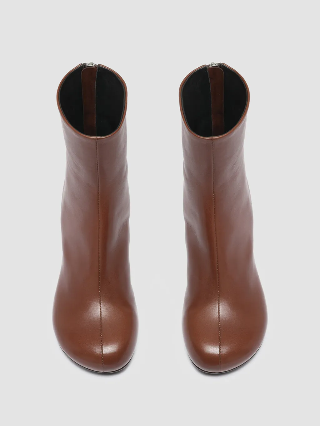Women Officine Creative ETHEL 004 - Brown Nappa Leather Ankle Boots